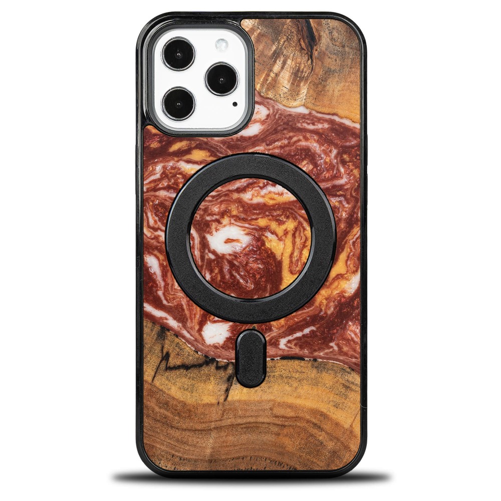 Etui Bewood Unique na iPhone 12 Pro Max - Planets - Mars z MagSafe (1)