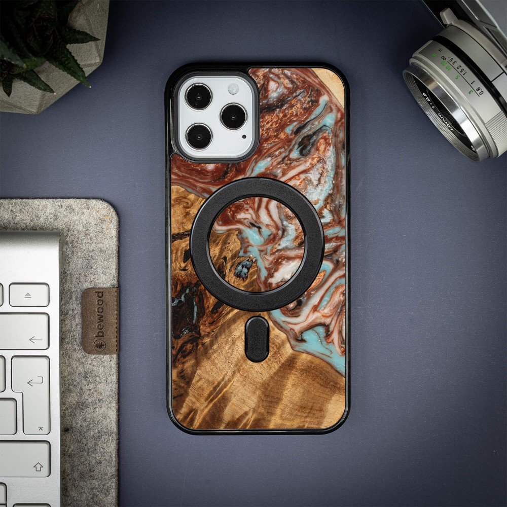 Etui Bewood Unique na iPhone 12 Pro Max - Planets - Jowisz z MagSafe (3)