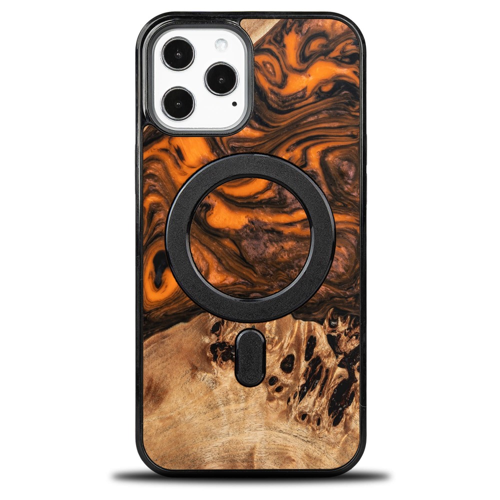 Etui Bewood Unique na iPhone 12 Pro Max - Orange z MagSafe (1)