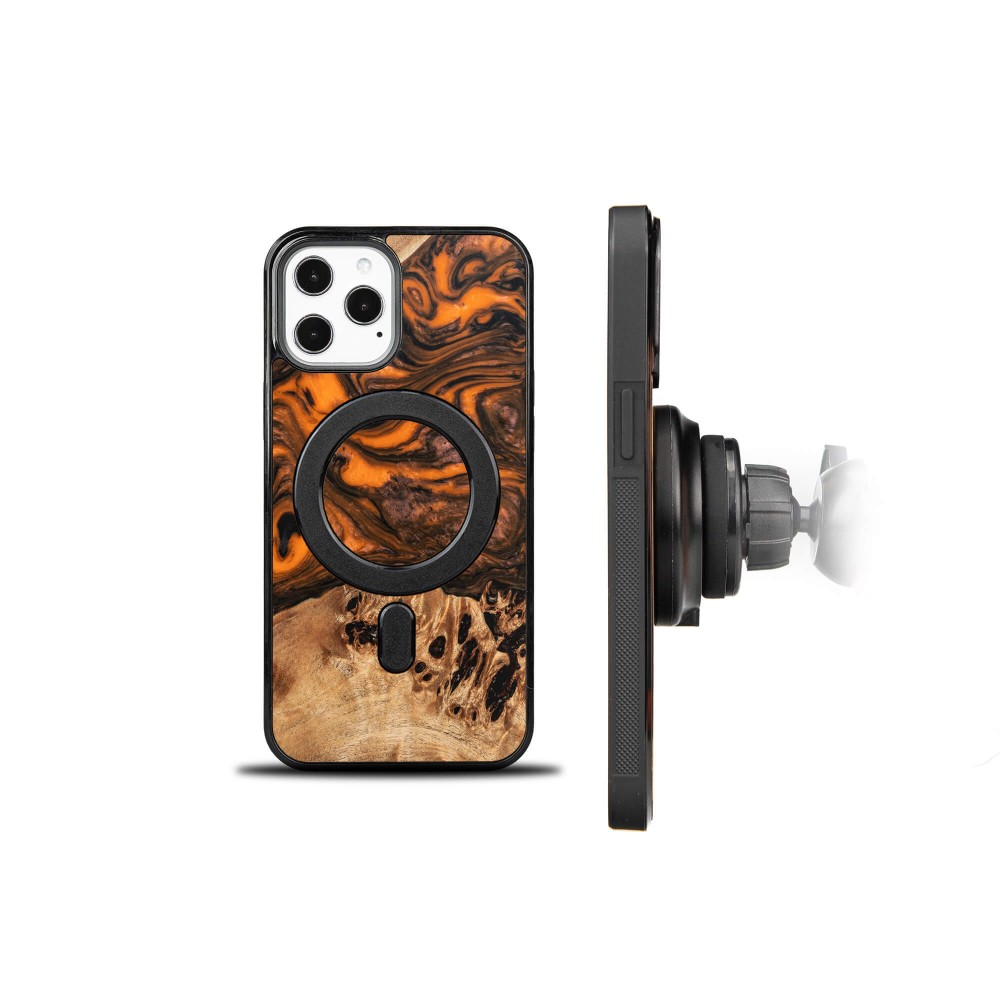 Etui Bewood Unique na iPhone 12 Pro Max - Orange z MagSafe (2)