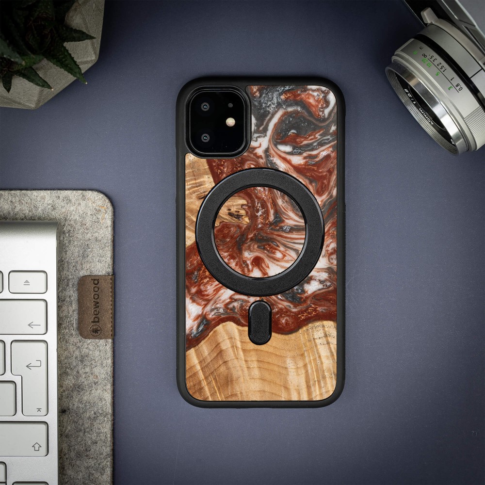 Etui Bewood Unique na iPhone 11 - Planets - Wenus z MagSafe (3)