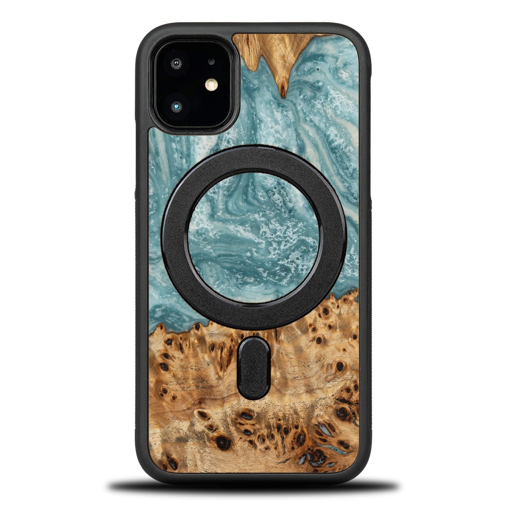 Etui Bewood Unique na iPhone 11 - Planets - Uran z MagSafe (1)