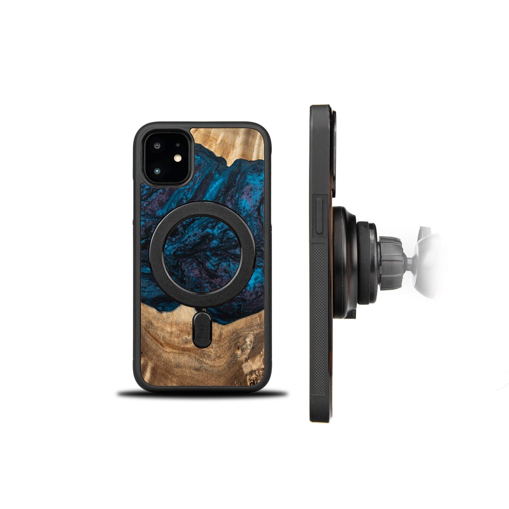 Etui Bewood Unique na iPhone 11 - Planets - Neptun z MagSafe (2)