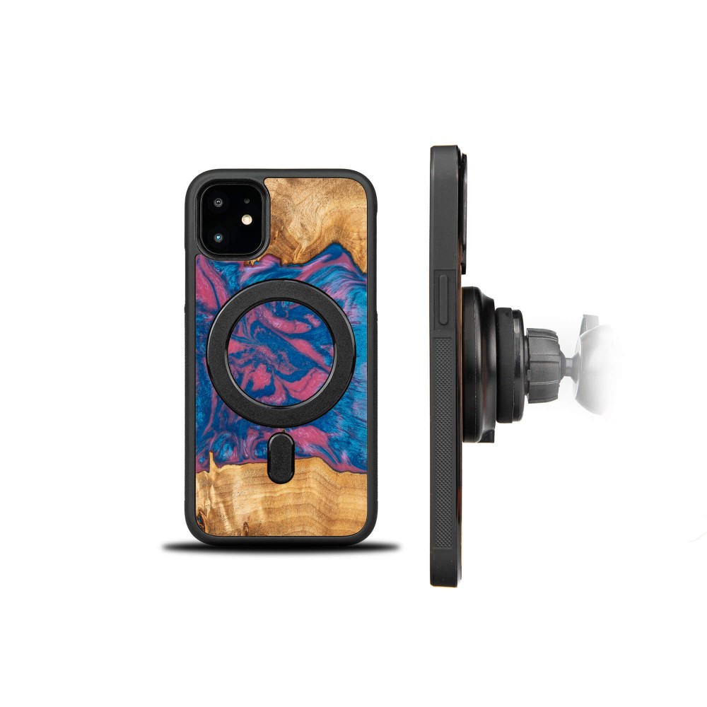 Bewood Resin Case - iPhone 11 - Neons - Vegas - MagSafe (2)