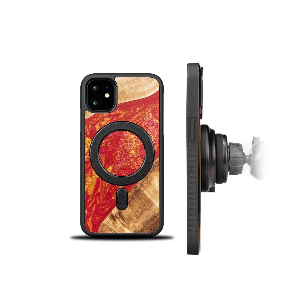 Etui Bewood Unique na iPhone 11 - Neons - Paris z MagSafe (2)