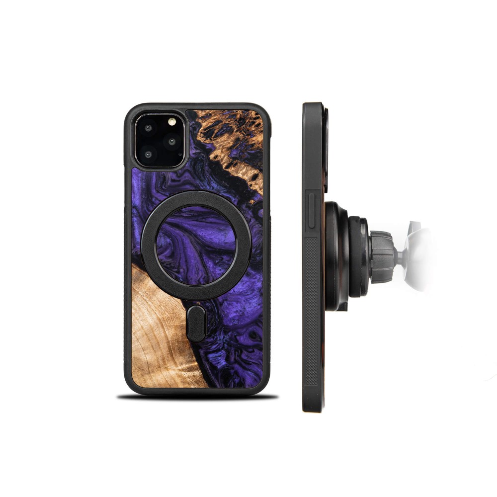 Etui Bewood Unique na iPhone 11 Pro Max - Violet z MagSafe (2)