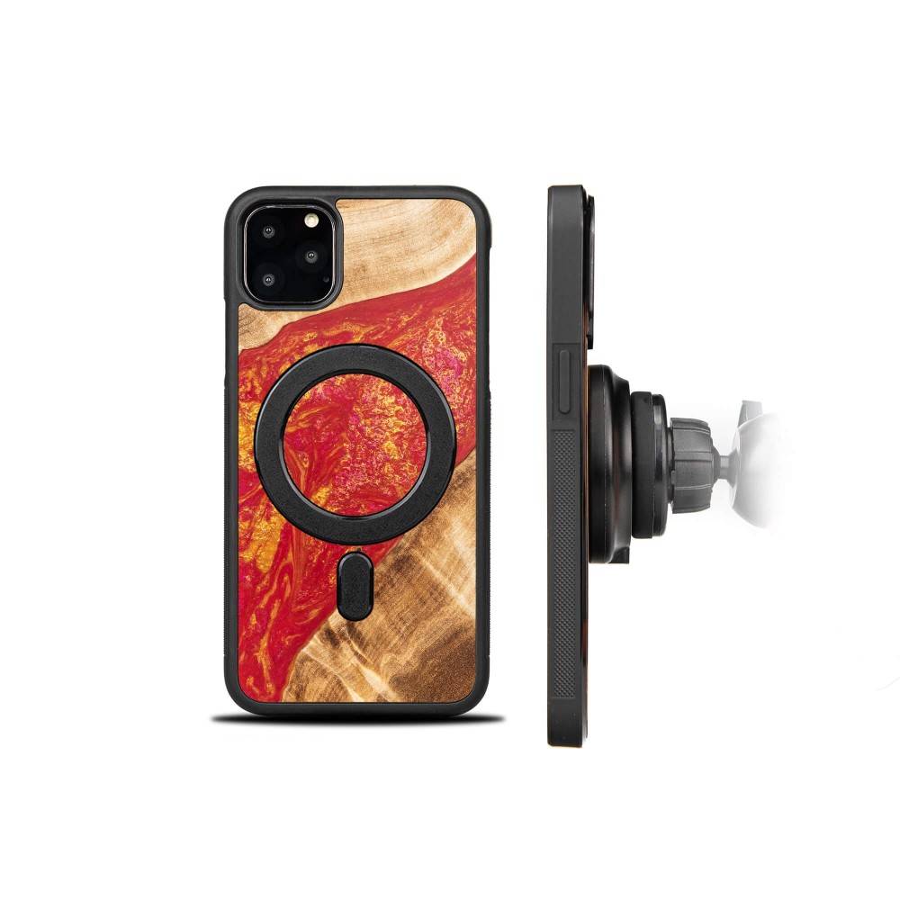 Etui Bewood Unique na iPhone 11 Pro Max - Neons - Paris z MagSafe (2)