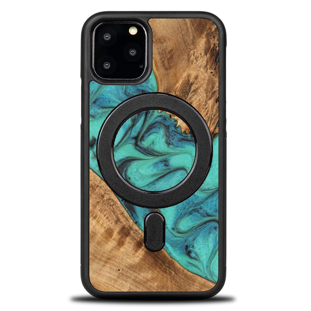 Etui Bewood Unique na iPhone 11 Pro - Turquoise z MagSafe (1)
