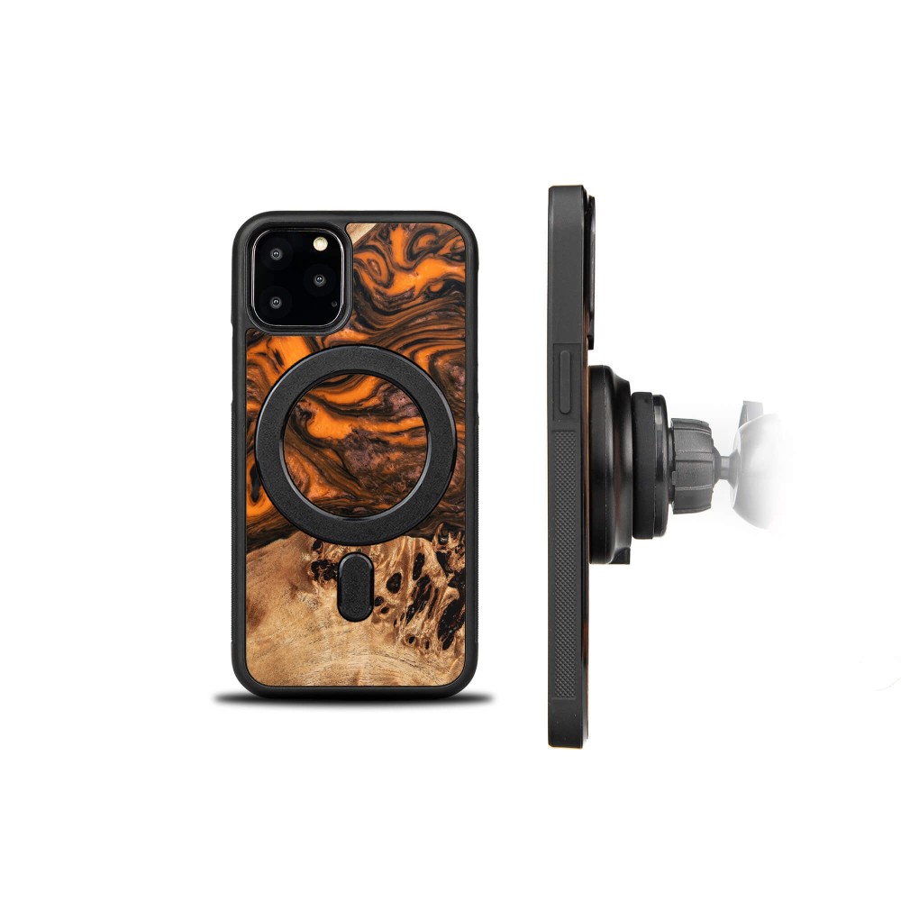 Etui Bewood Unique na iPhone 11 Pro - Orange z MagSafe (2)