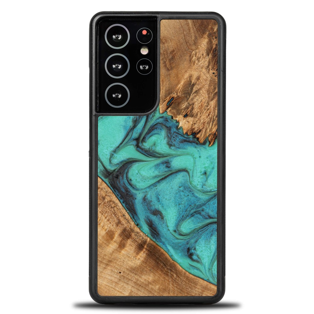 Etui Bewood Unique na Samsung Galaxy S21 Ultra - Turquoise (1)