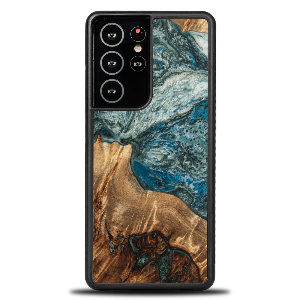 Etui Bewood Unique na Samsung Galaxy S21 Ultra - Planets - Ziemia (1)