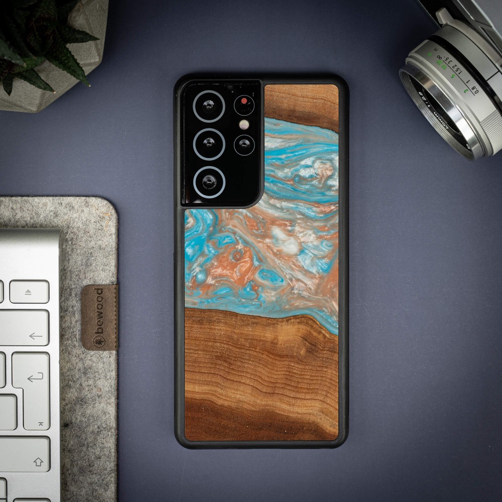 Etui Bewood Unique na Samsung Galaxy S21 Ultra - Planets - Saturn (3)
