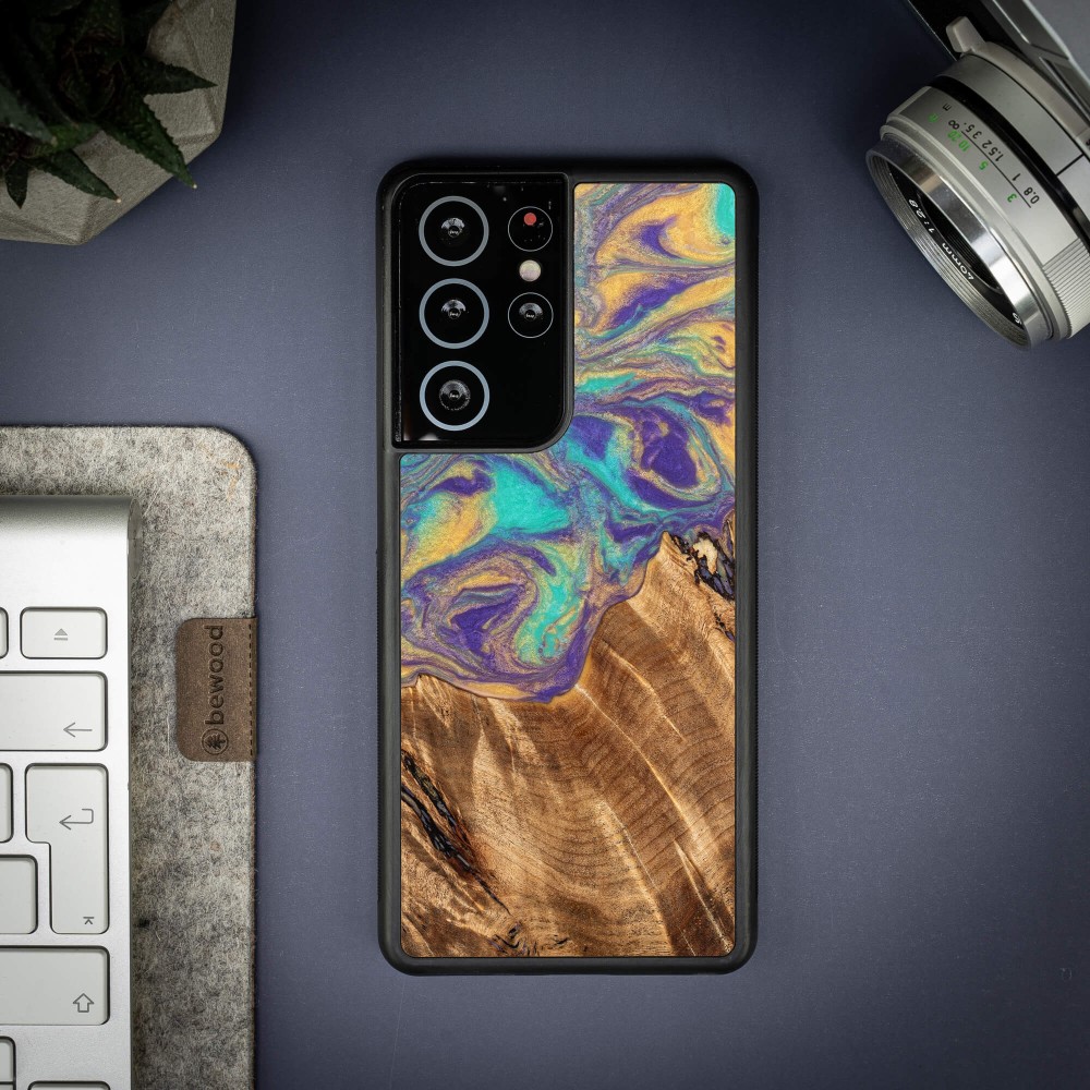 Etui Bewood Unique na Samsung Galaxy S21 Ultra - Planets - Merkury (3)