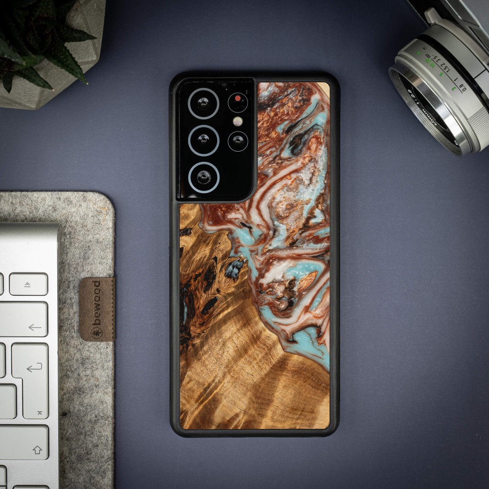 Etui Bewood Unique na Samsung Galaxy S21 Ultra - Planets - Jowisz (3)