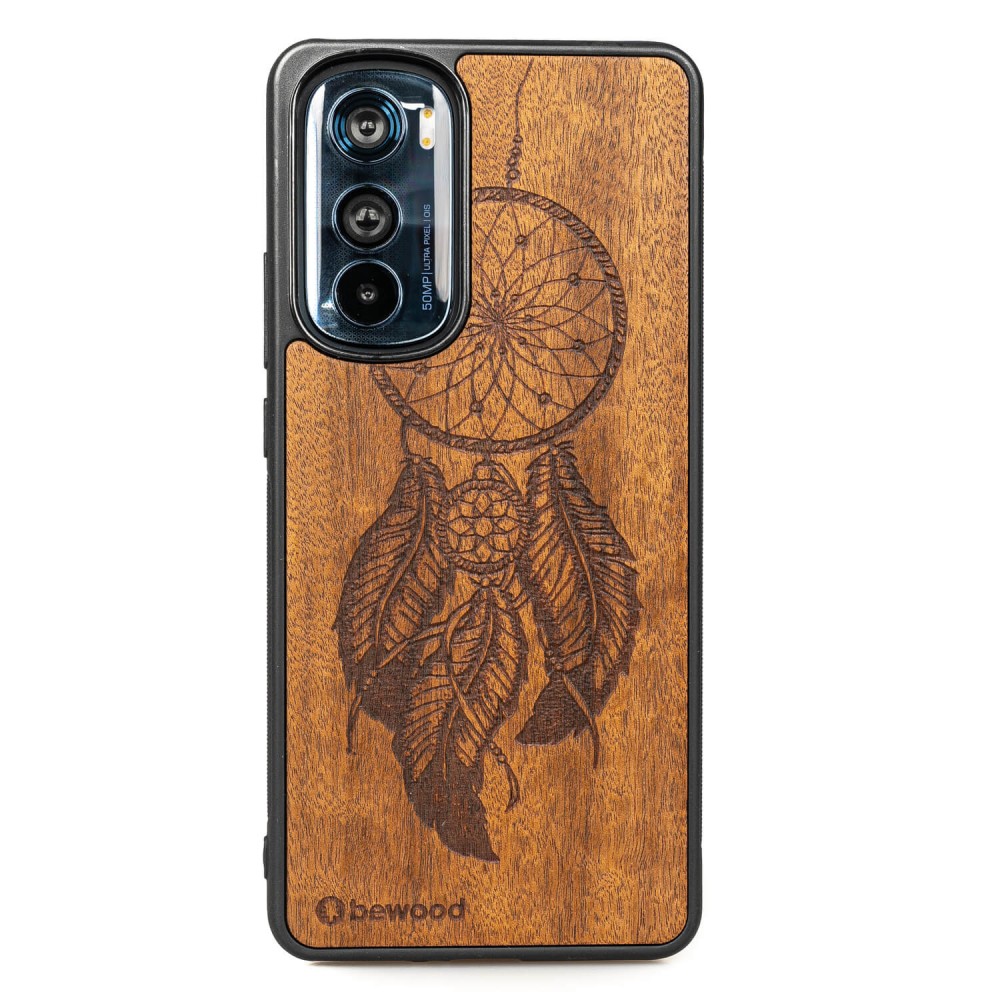 Drewniane Etui Bewood Motorola Edge 30 ŁAPACZ SNÓW IMBUIA (1)