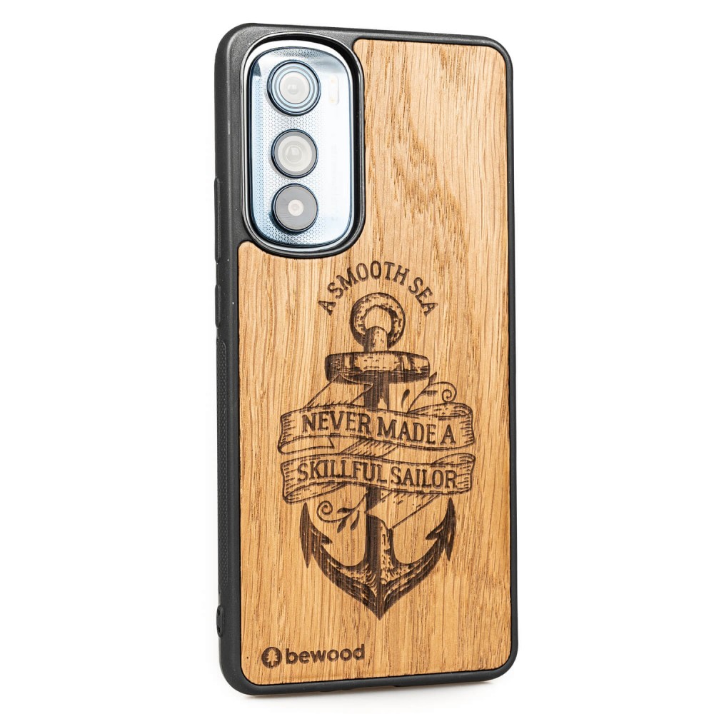 Drewniane Etui Bewood Motorola Edge 30 KOTWICA DĄB (2)
