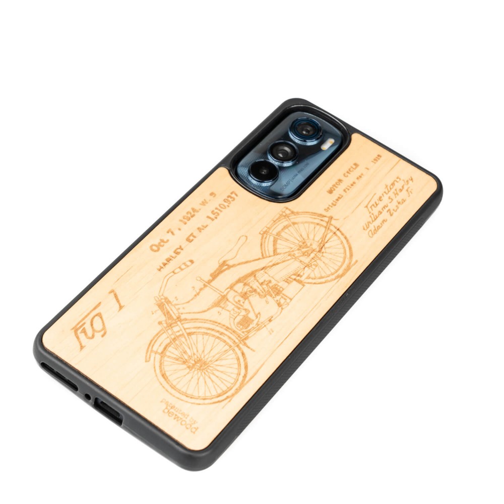 Drewniane Etui Bewood Motorola Edge 30 HARLEY PATENT ANIEGRE (3)