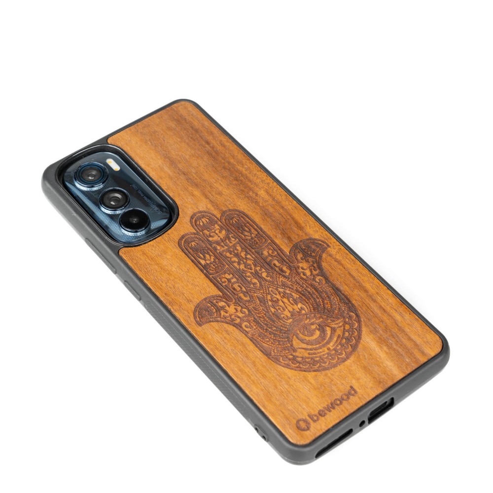 Drewniane Etui Bewood Motorola Edge 30 HAMSA IMBUIA (3)