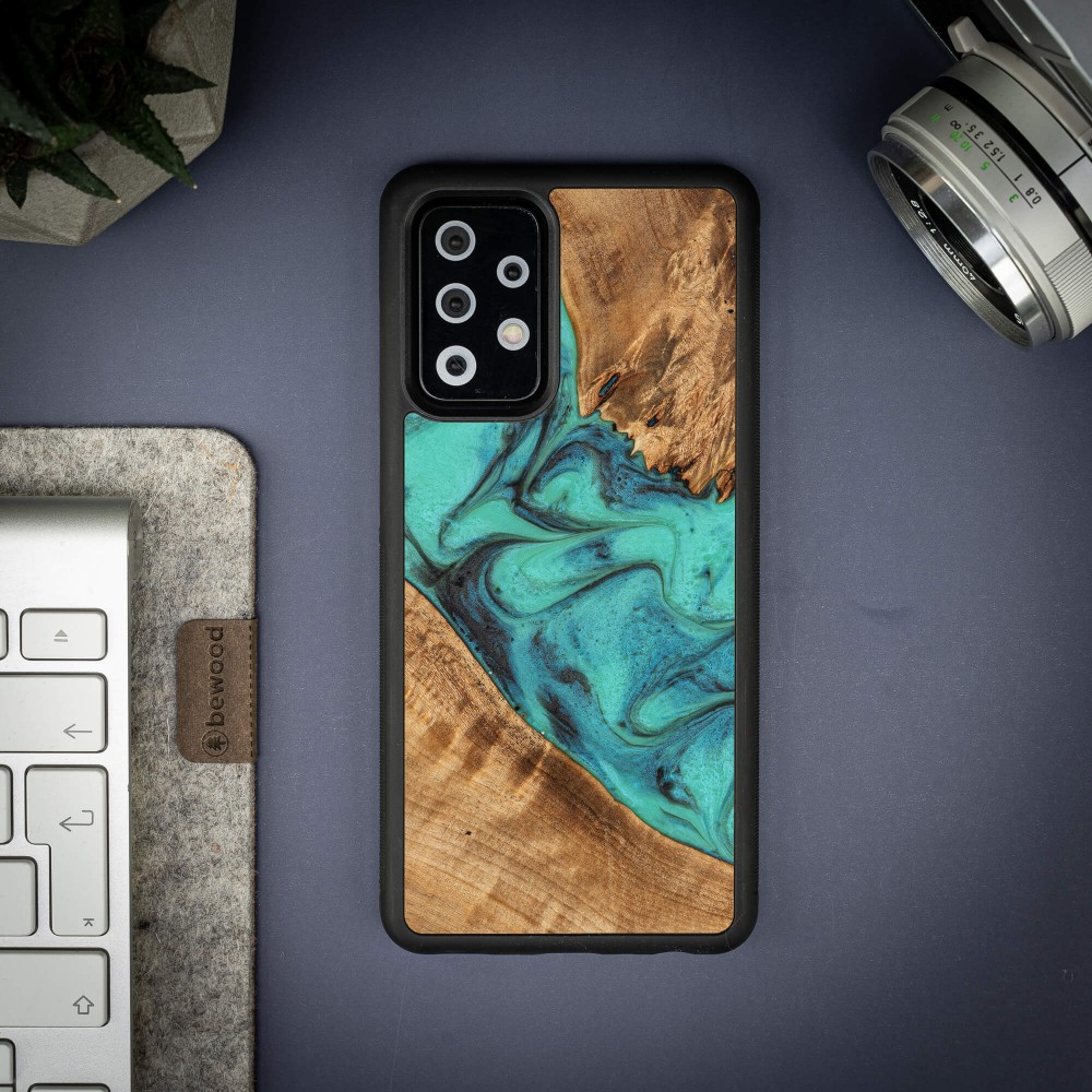 Etui Bewood Unique na Samsung Galaxy A72 5G - Turquoise (3)