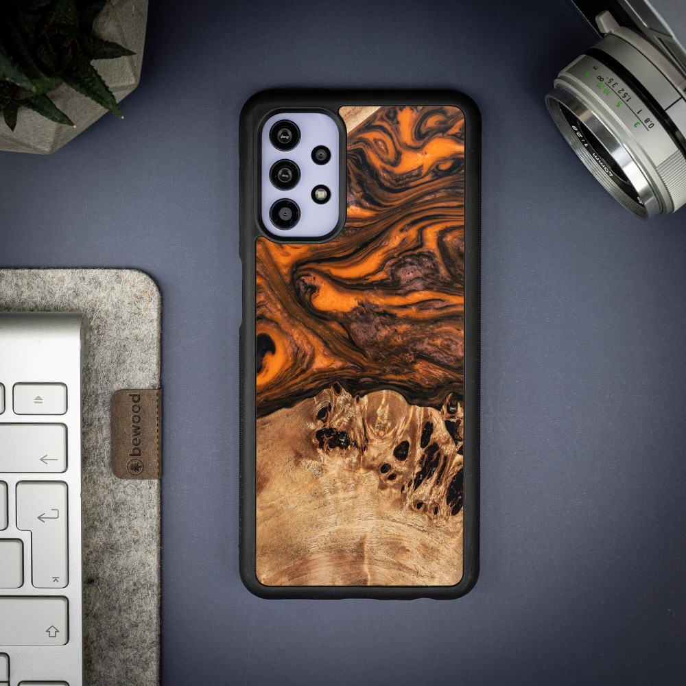 Etui Bewood Unique na Samsung Galaxy A32 5G - Orange (3)