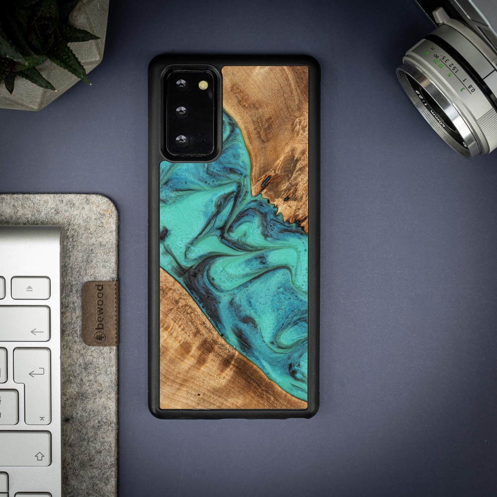 Etui Bewood Unique na Samsung Galaxy Note 20 - Turquoise (3)