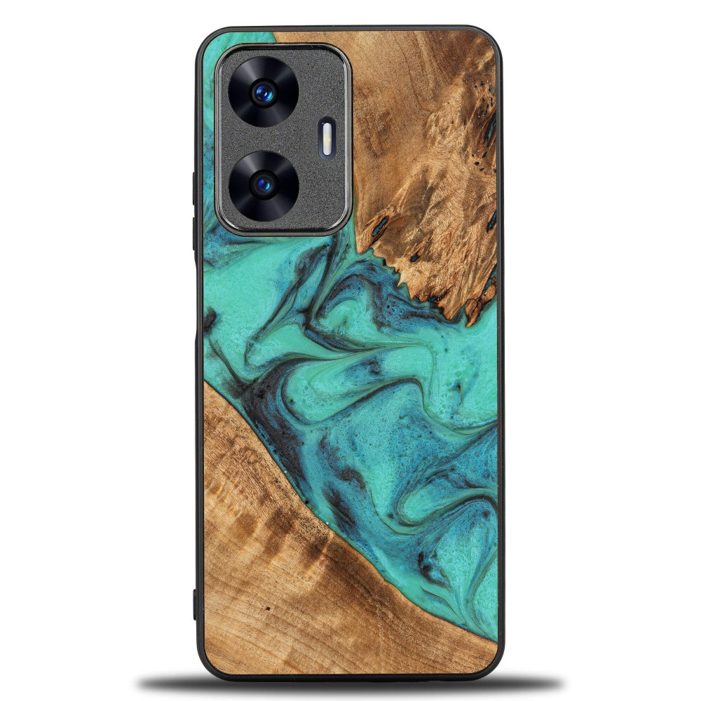 Etui Bewood Unique - Realme C55 - Turquoise (1)