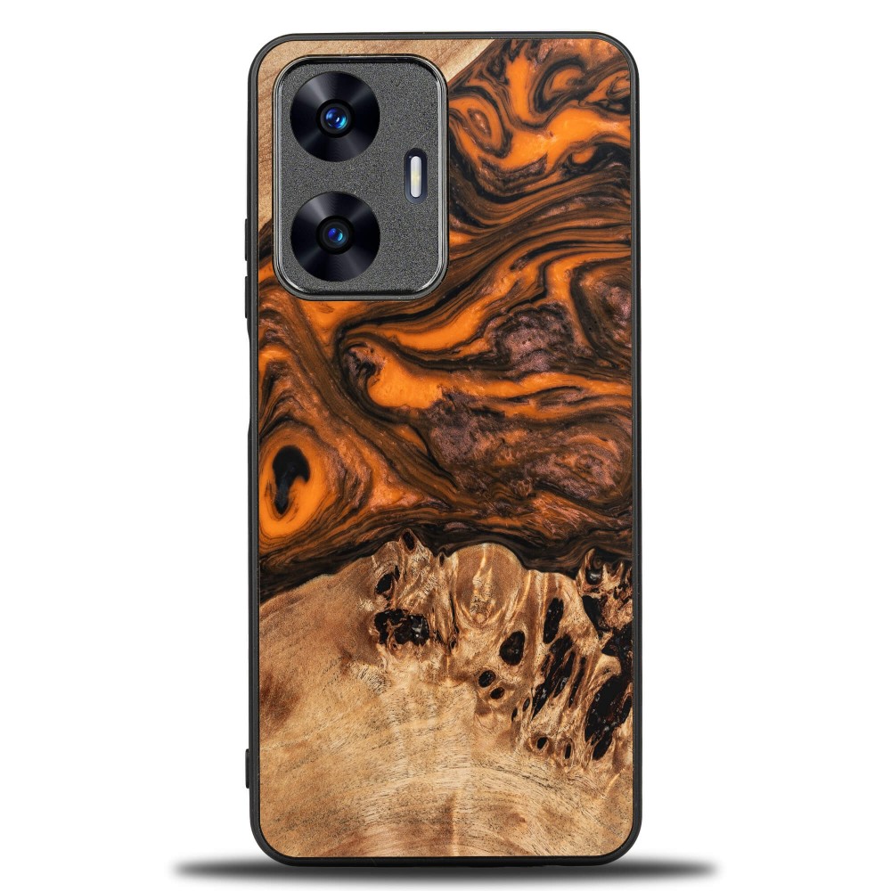 Etui Bewood Unique - Realme C55 - Orange (1)