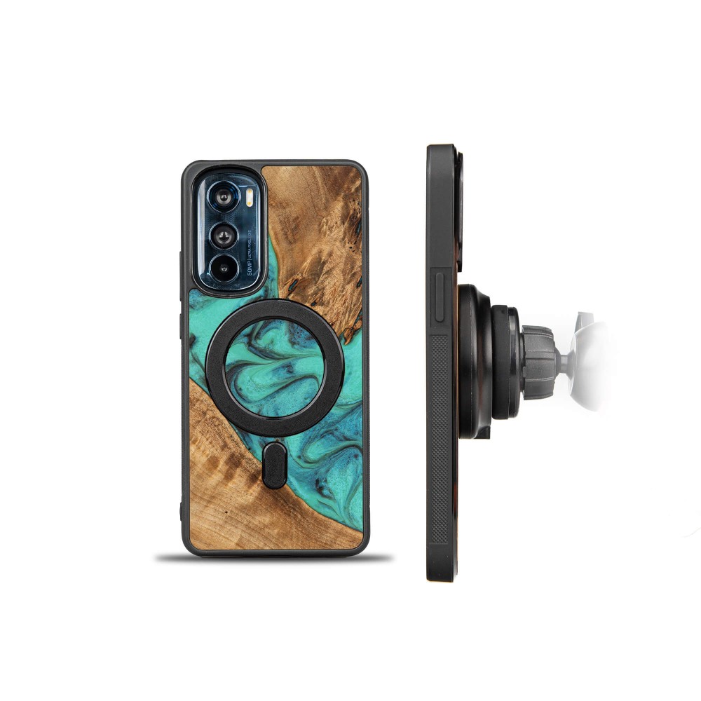 Etui Bewood Unique - Motorola Edge 30 - Turquoise (2)