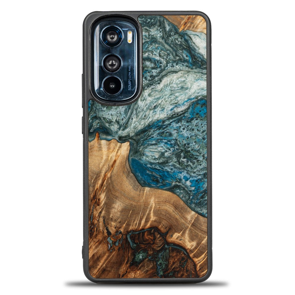 Etui Bewood Unique - Motorola Edge 30 - Planets - Ziemia (1)