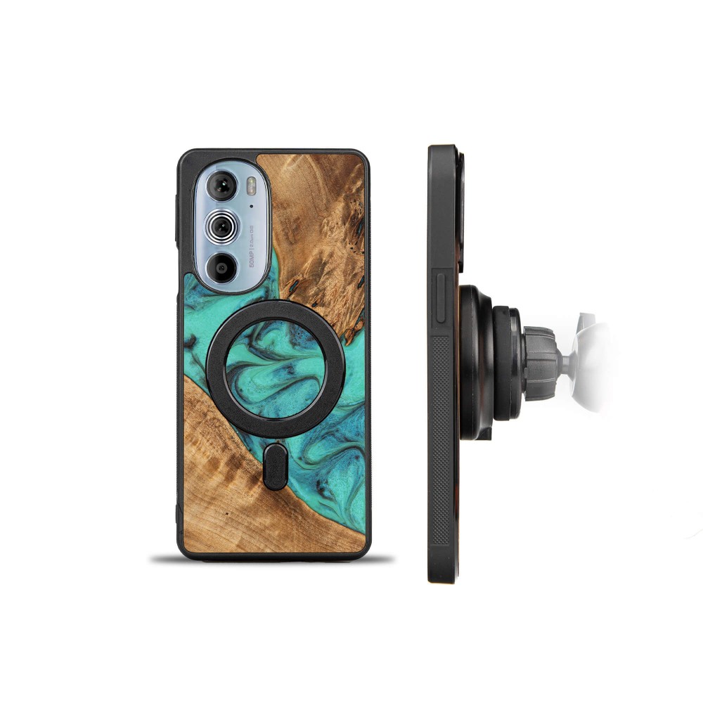 Etui Bewood Unique - Motorola Edge 30 Pro - Turquoise (2)