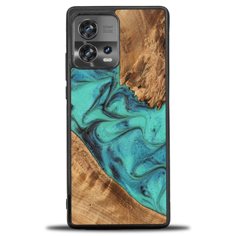 Etui Bewood Unique - Motorola Edge 30 Fusion - Turquoise (1)