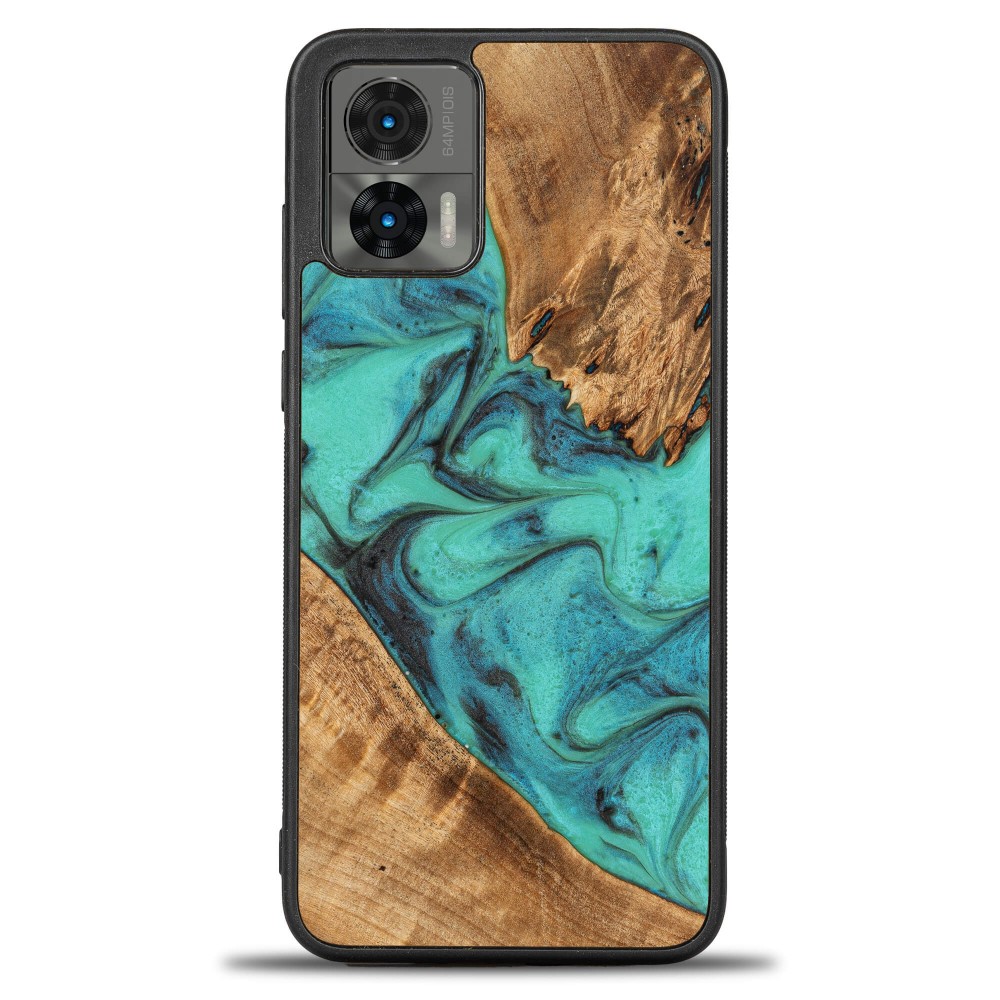 Etui Bewood Unique - Motorola Edge 30 Neo - Turquoise (1)