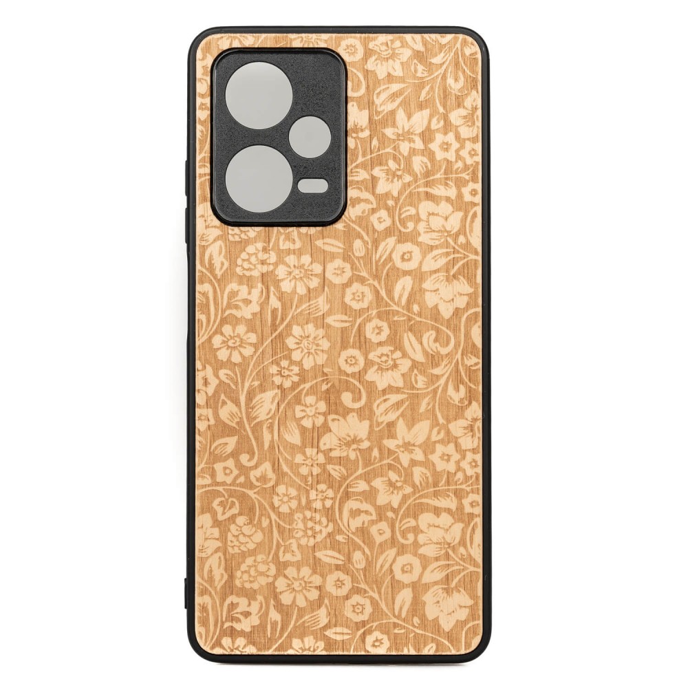 Drewniane Etui Bewood Redmi Note 12 5G KWIATY POLNE ANIEGRE (1)