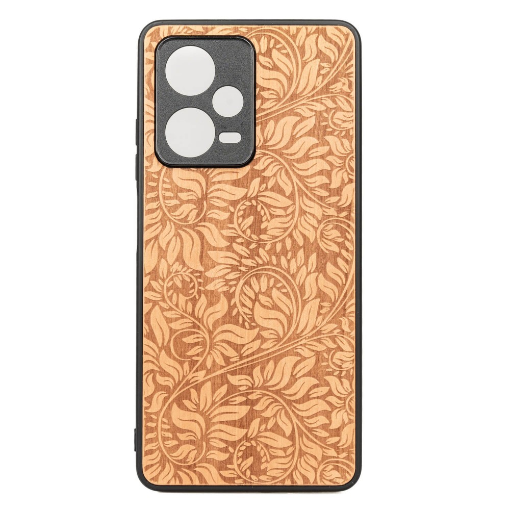 Drewniane Etui Bewood Redmi Note 12 Pro 5G LIŚCIE JABŁOŃ (1)