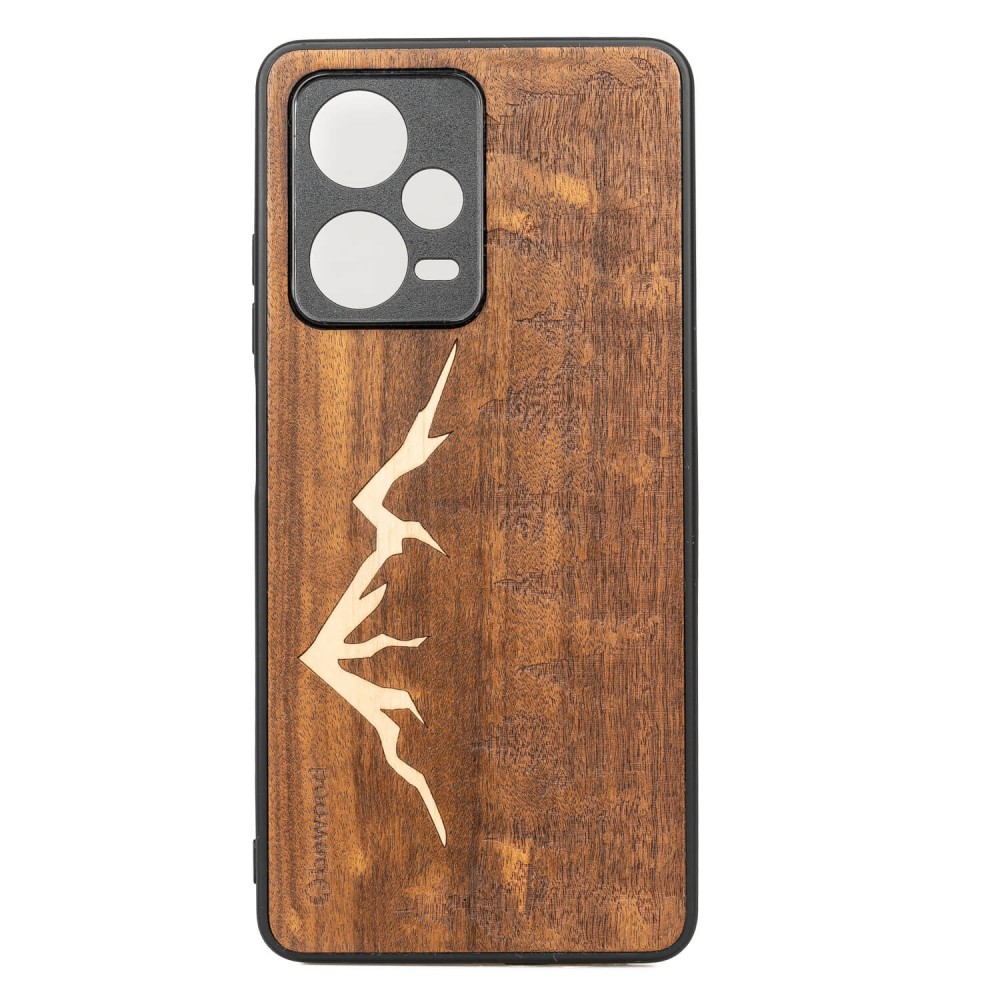 Drewniane Etui Bewood Redmi Note 12 Pro 5G GÓRY IMBUIA (1)