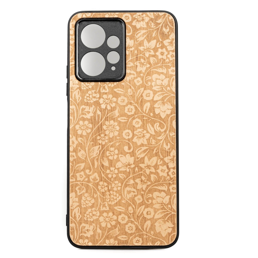 Drewniane Etui Bewood Redmi Note 12 4G KWIATY POLNE ANIEGRE (1)