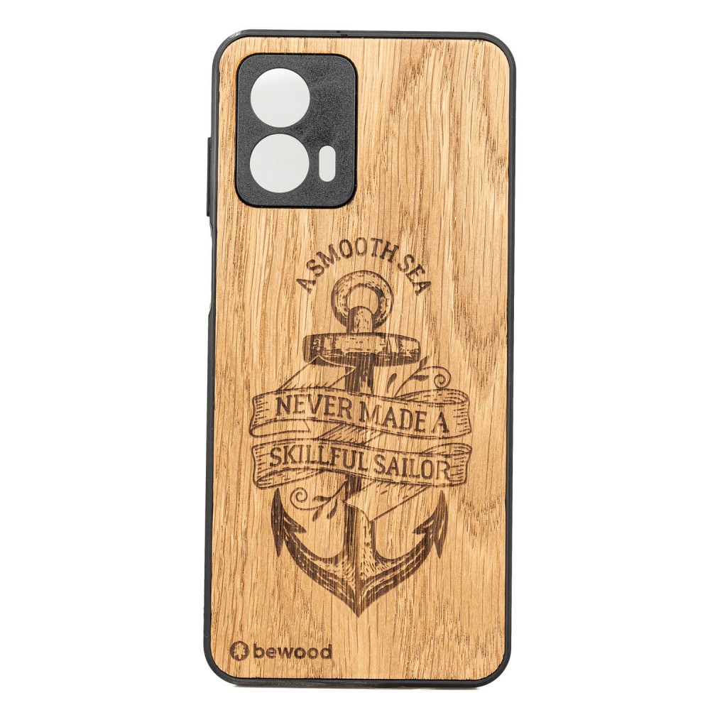 Drewniane Etui Bewood Motorola G53 5G KOTWICA DĄB (1)