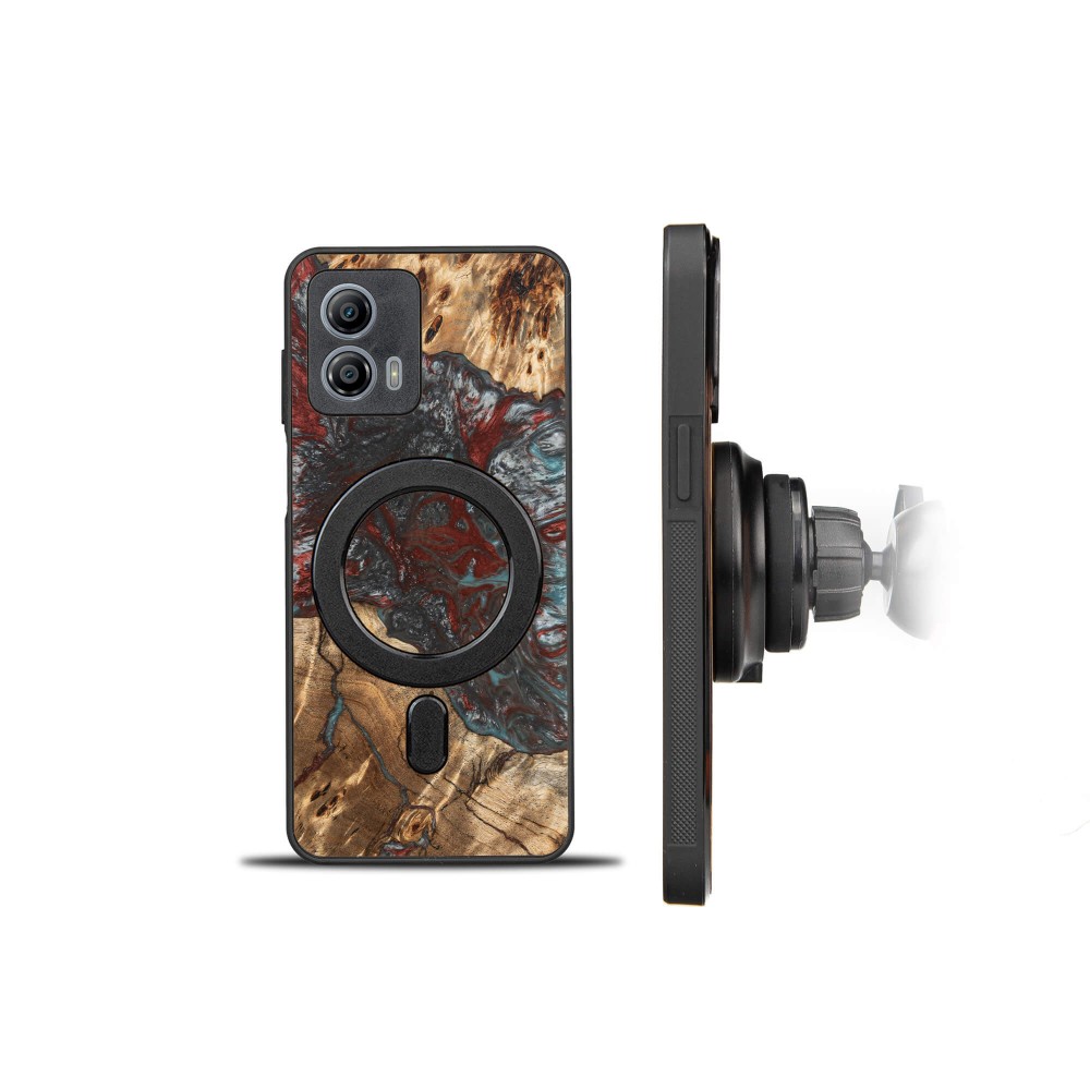 Etui Bewood Unique - Motorola G53 5G - Planets - Pluton (2)