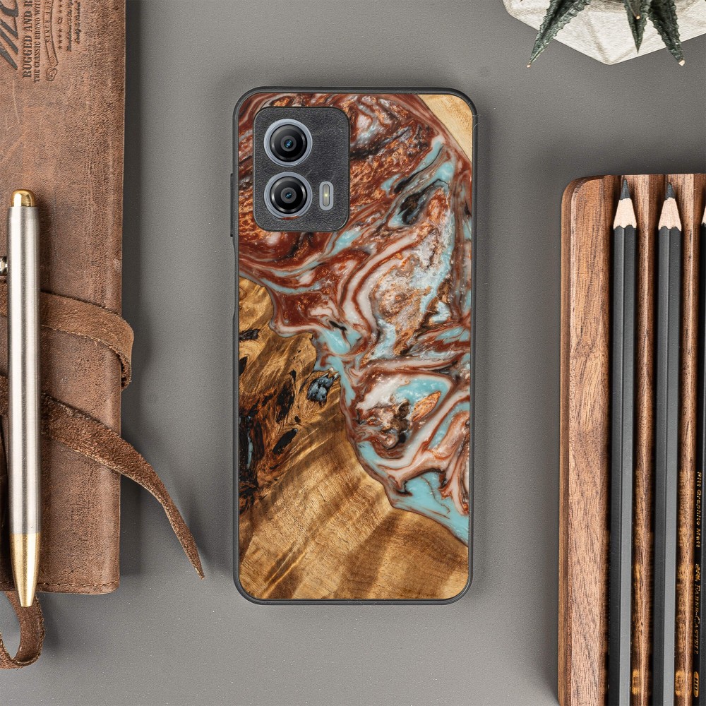 Etui Bewood Unique - Motorola G53 5G - Planets - Jowisz (3)