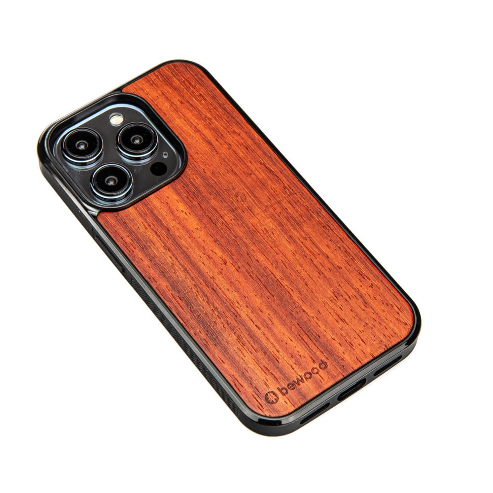Drewniane Etui Bewood do iPhone 15 Pro PADOUK (2)