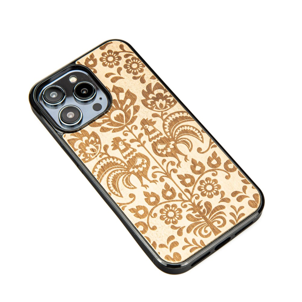 Drewniane Etui Bewood do iPhone 15 Pro Max POLSKI FOLK ANIEGRE (2)