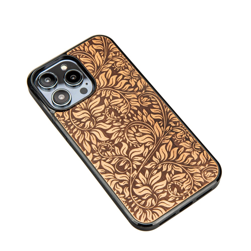 Drewniane Etui Bewood do iPhone 15 Pro Max LIŚCIE JABŁOŃ (2)