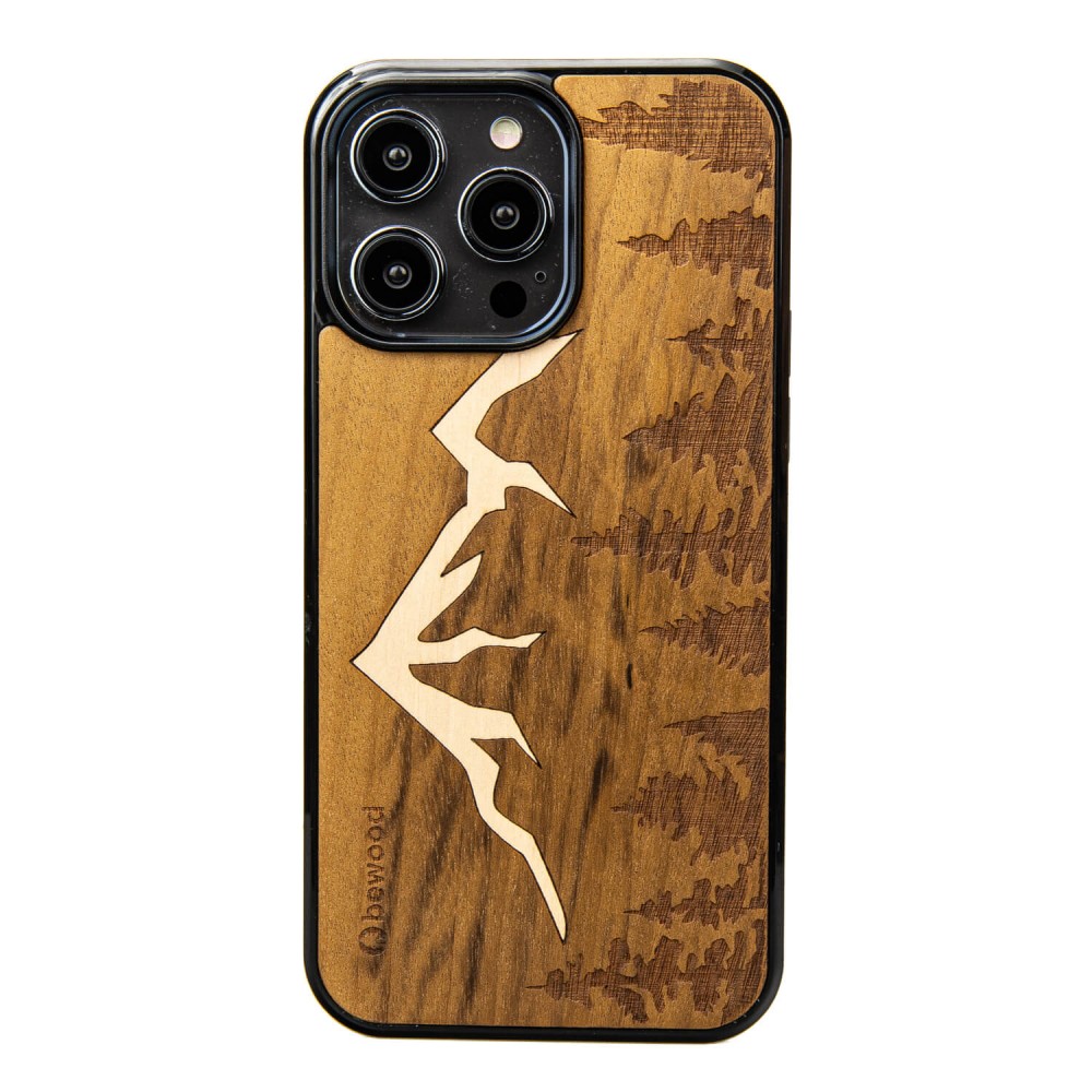 Drewniane Etui Bewood do iPhone 15 Pro Max GÓRY IMBUIA (1)