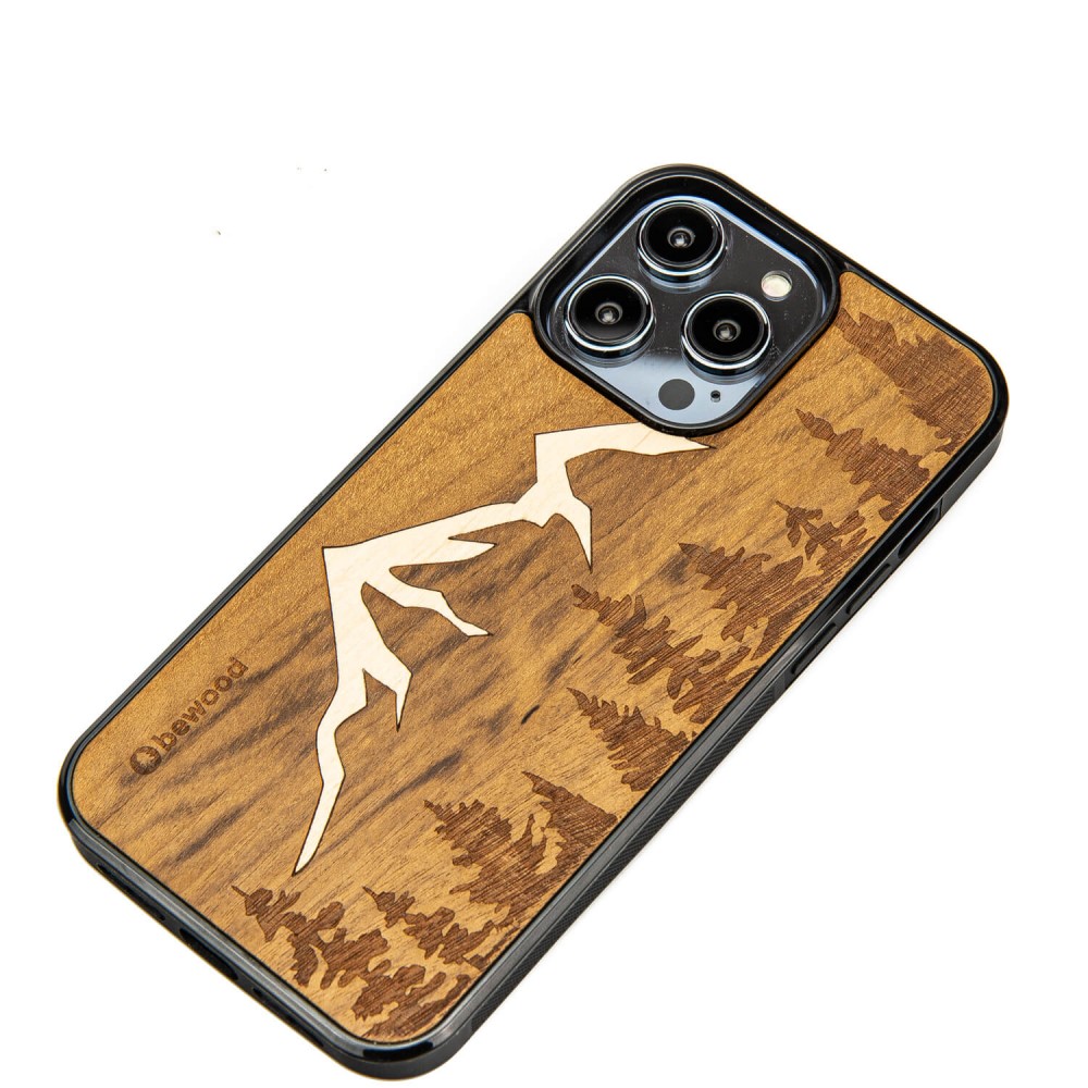 Drewniane Etui Bewood do iPhone 15 Pro Max GÓRY IMBUIA (2)