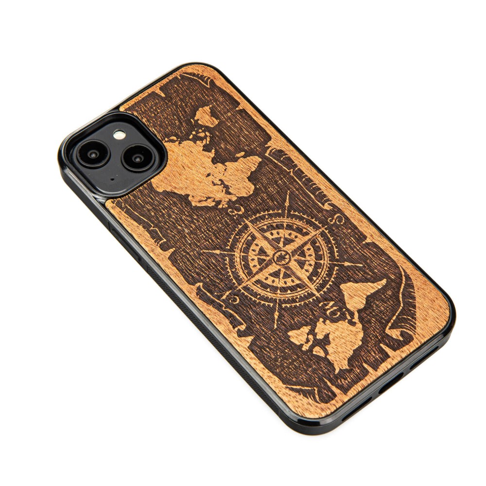 Apple iPhone 15 Plus Compass Merbau Bewood Wood Case (2)