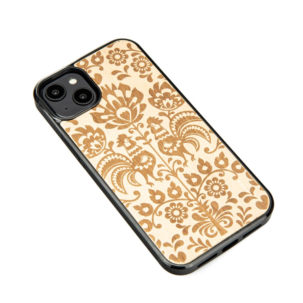 Drewniane Etui Bewood do iPhone 15 Plus POLSKI FOLK ANIEGRE (2)
