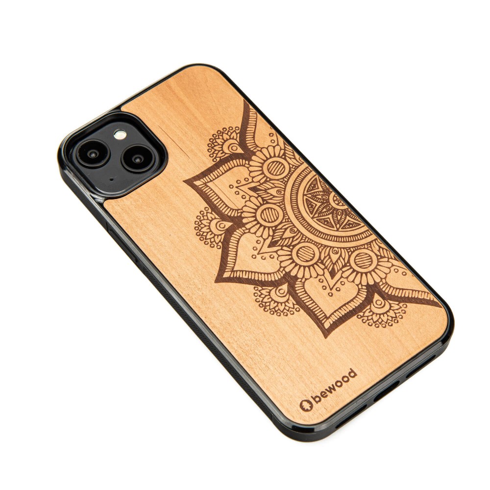 Drewniane Etui Bewood do iPhone 15 Plus MANDALA JABŁOŃ (2)