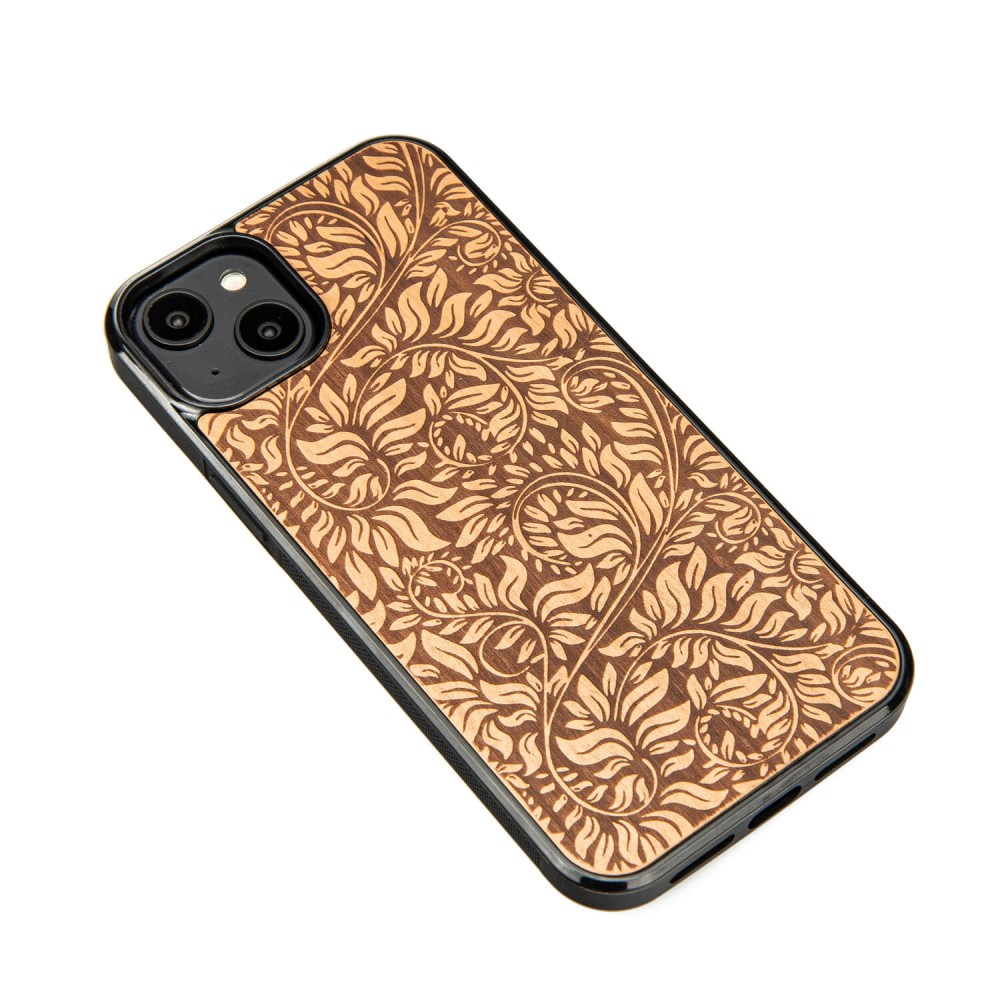 Drewniane Etui Bewood do iPhone 15 Plus LIŚCIE JABŁOŃ (2)