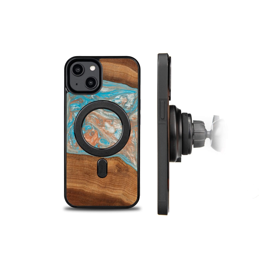 Etui Bewood Unique do iPhone 15 - Planets Saturn z MagSafe (2)