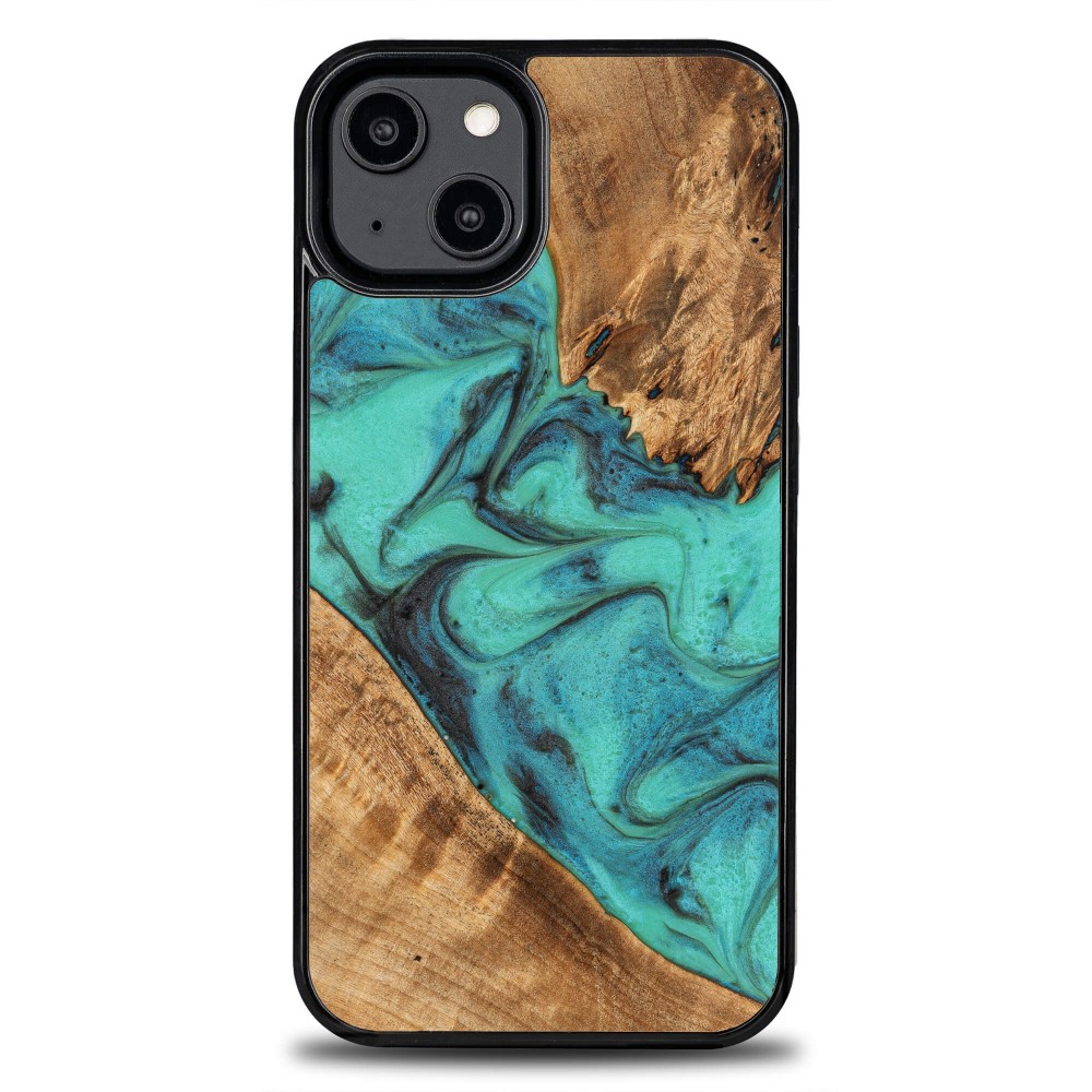 Etui Bewood Unique do iPhone 15 - Turquoise (1)